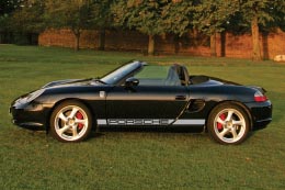 HighgateHouse Porsche Boxster 986 Side Script Decal - Silver