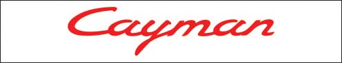 Cayman Sunstrip CAYMAN Script - Red