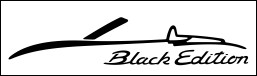 HighgateHouse Porsche Boxster Wind Deflector Decal - Black Edition