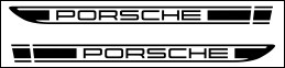 HighgateHouse Porsche Cayman-R Side Script Decals