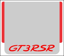 HighgateHouse ngine Lid Decals for Porsche 997 GT3 RSR