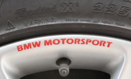 BMW MOTORSPORT Wheel Rim Decals by HighgateHouse