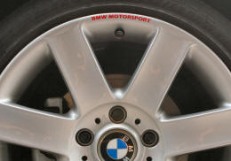 BMW MOTORSPORT Wheel Rim Decals by HighgateHouse