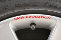 BMW EVOLUTION Wheel Rim Decals by HighgateHouse