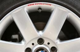 BMW EVOLUTION Wheel Rim Decals by HighgateHouse