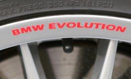 BMW EVOLUTION Wheel Rim Decals by HighgateHouse