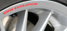 BMW EVOLUTION Wheel Rim Decals by HighgateHouse