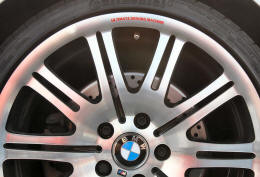 BMW Ultimate Driving Machine Wheel Rim Decals by HighgateHouse