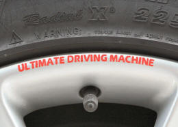 BMW Ultimate Driving Machine Wheel Rim Decals by HighgateHouse