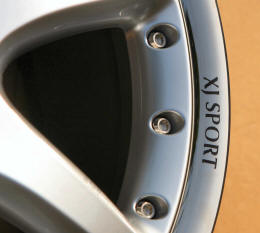 HighgateHouse Decals for Jaguar XJ Sport Wheels