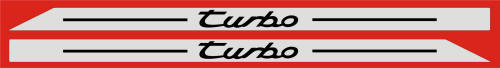 HighgateHouse Door Cill Strips for Porsche Turbo