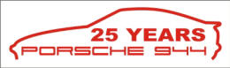 HighgateHouse 25 years anniversary decal for Porsche 944