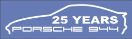 HighgateHouse 25 years anniversary decal for Porsche 944