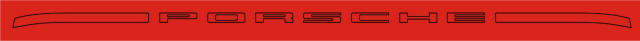 HighgateHouse PORSCHE decal for 944 rear panel