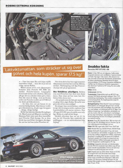 HighgateHouse Customer Car - Robin Friberg 997 RS 4.1