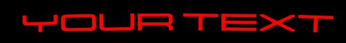 HighgateHouse Porsche 996/7/1 Rear Screen Lettering Script