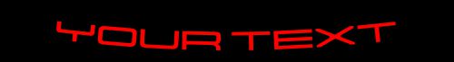 HighgateHouse PORSCHE 997 Sunstrip Lettering script