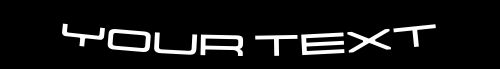 HighgateHouse PORSCHE 997 Sunstrip Lettering script