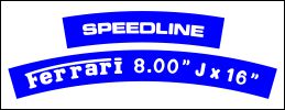 HighgateHouse Decals for Speedline Rims - Ferrari 288GTO