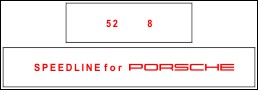 HighgateHouse Decals for Speedline Rims - Porsche 964 Turbo 3.6 & 993RS