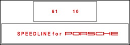 HighgateHouse Decals for Speedline Rims - Porsche 964 Turbo 3.6