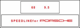 HighgateHouse Decals for Speedline Rims - Porsche 964 Cup -1992