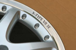 HighgateHouse Decals for Jaguar S-Type V8 SE Wheels