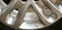 HighgateHouse Jaguar Leaper Decals for Jaguar Wheels